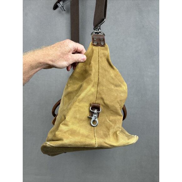 NEWHEY Water Resistant Canvas & Leather Duffel Travel Overnight Weekend Bag - Picture 7 of 14